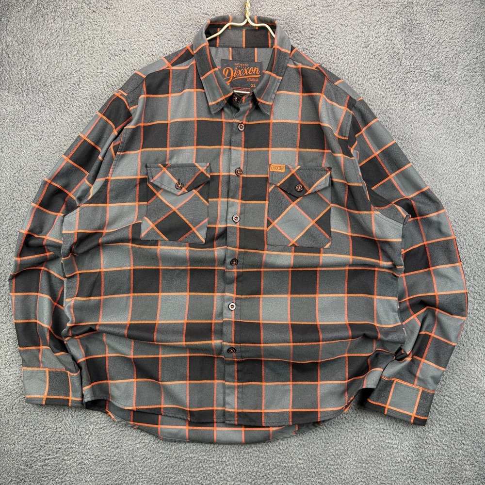 Dixxon Flannel Heritage D-Tech Plaid Button‎ Up Shirt Mens XL Heavy Mechanic